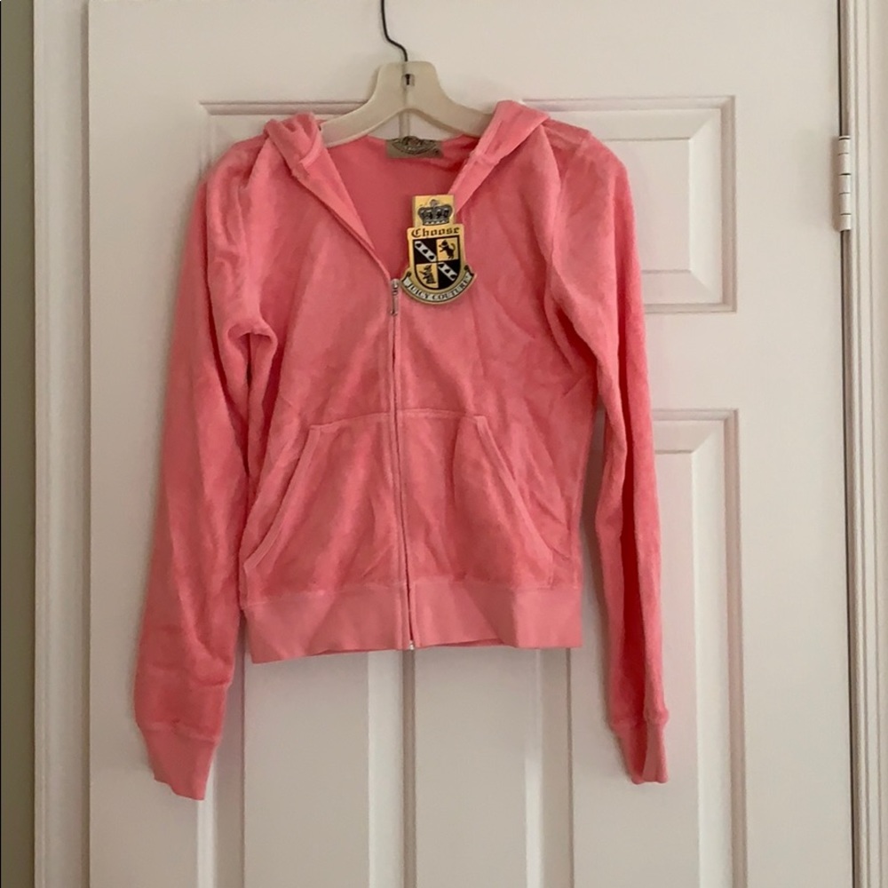Juicy Coufure Pink Terry Cloth Hoodie size M